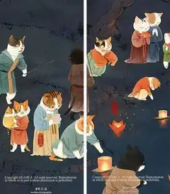 她将唐朝美女画成猫,萌化14万粉丝,原来被猫统治的世界是这样的