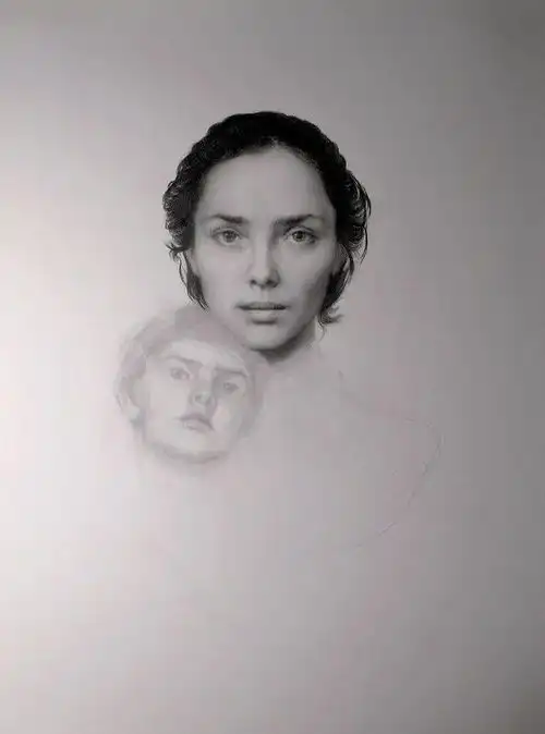 俄罗斯美女画家,玛丽亚素描作品