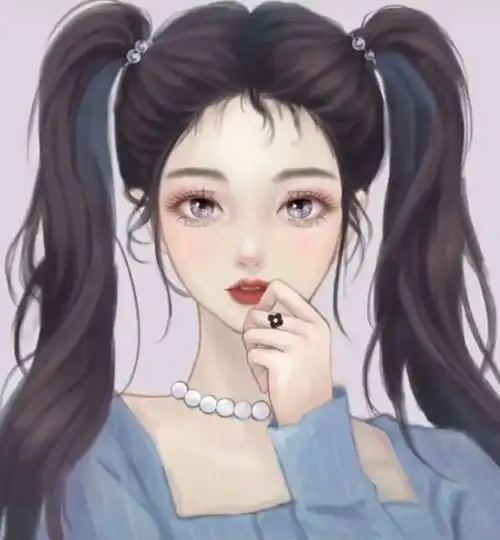 爱笑的金发美女知性文艺现代欧美手绘装饰画图片设计素材高清模板下载34.69mb人物装饰画大全