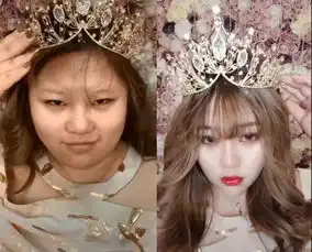 把大饼脸画成小仙女,小姐姐修图一把好手,网友照片不可信啊