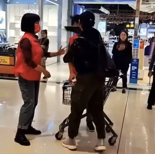 庆阳一女子超市偷东西还嚣张掌掴女店员,超市金额小已将其放走