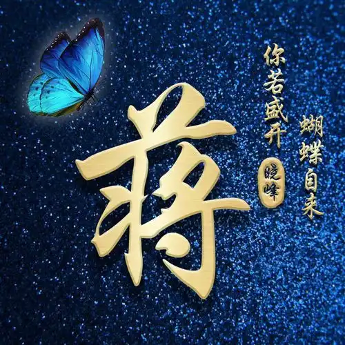 蓝色梦幻星空头像,将你的姓氏写在其中,简约大气等你换上
