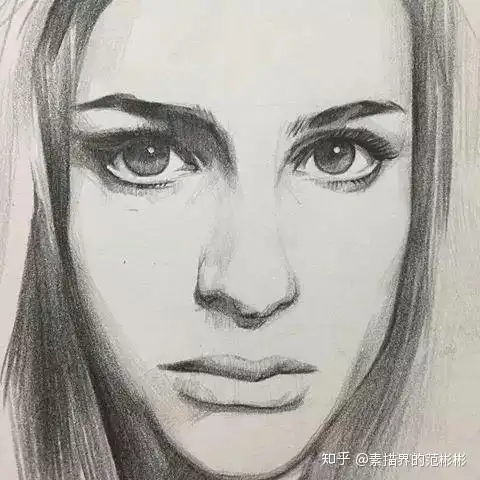 你的素描头像还不会深入刻画五官还不会塑造来,看这里