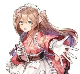 二次元古风少女和服