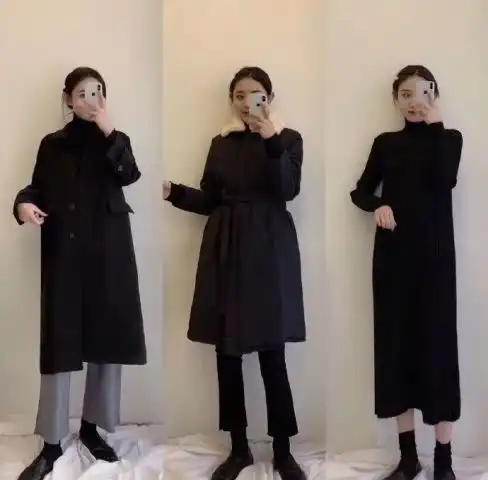 自带文艺滤镜的莫兰迪彩外套,做个安静的美女子