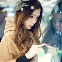 长发女生头像,就貌似于这一类