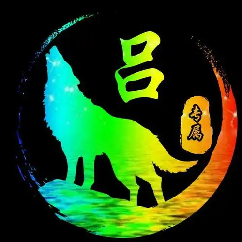 姓氏头像炫彩荧光系列,看下有你的没