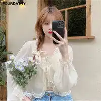 fourdatry女士衬衫fourdatry民族风雪纺拼接衬衫多少钱