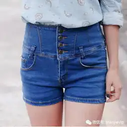 高腰短裤,小巧女孩靠ta就可以大长腿