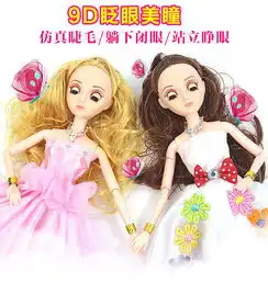 眨眼音乐芭比娃娃套装女孩大礼盒别墅城堡婚纱公主洋娃娃儿童玩具