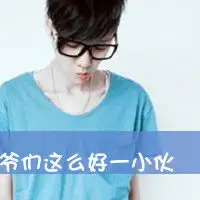 求一张和这张图片类似的男生头像