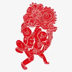 手绘窗花剪纸卡通元素图片素材其他格式下载动漫人物大全