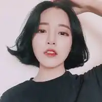 qq头像韩国女生短发韩系短发女生qq头像