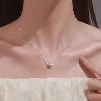 七可项链七可999纯银项链女夏情侣生日情人节礼物送女朋友四叶草轻奢小众吊坠多少钱