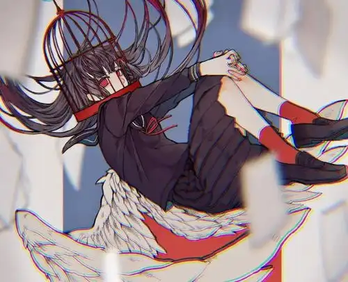 素材堕落天使jk制服少女开心亿点吧