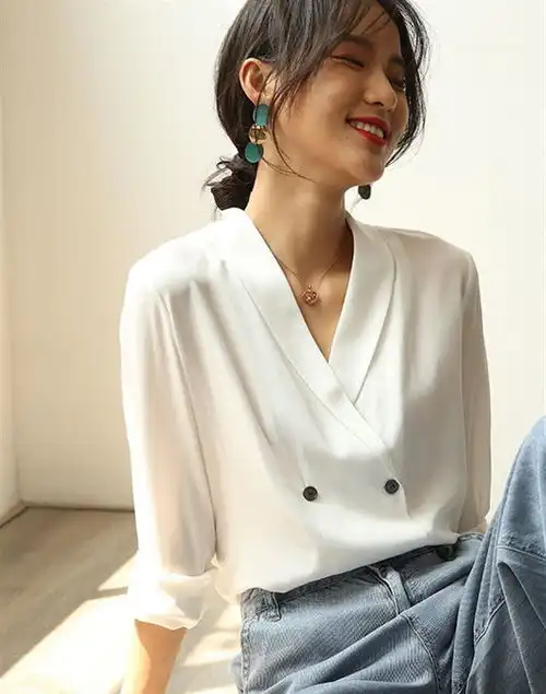 如果你是衬衫控,试试这样搭配,不吹,优雅又迷人,显女人味