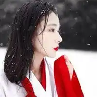 头像真人古风红衣女生微信头像图片大全