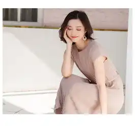 施悦名连衣裙春季2019新款韩版中长款短袖夏季连衣裙气质显瘦淑女百褶裙