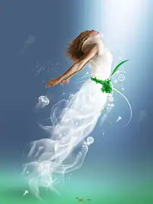 水底梦幻美人鱼图片矢量图免费下载psd格式3333像素编号19282025千图网