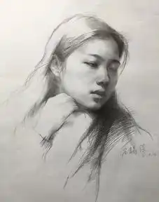 极品五大美女素描,独特的风格,让人看了移不开眼睛