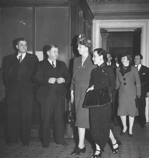 中国第一夫人宋美龄1943年5月访美高清图片