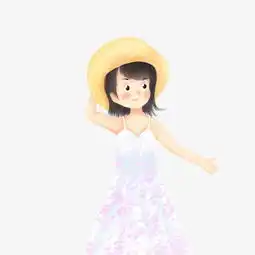 手绘卡通可爱小女孩图片素材其他格式下载动漫人物大全