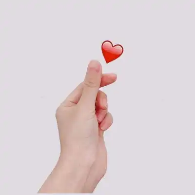拿心手势只有手图片手拿鲜花只有花图片