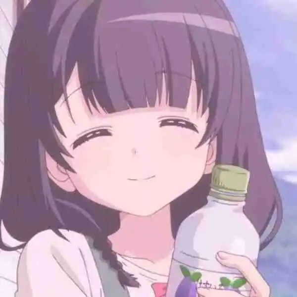 紫头发紫眼睛动漫少女拿着白色瓶子,瓶口是绿色的是哪个动漫