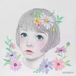 坚持画画一年的韩国美女,她画出了唯美插画,真的好美啊