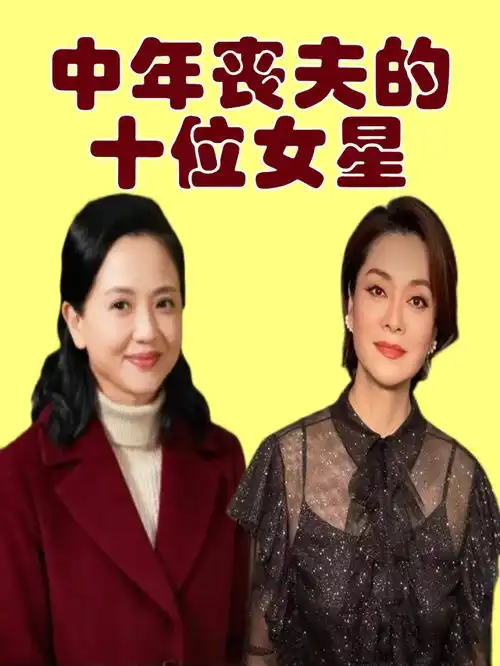 中年丧夫的十位女星,毛阿敏甄妮刘雪华,个个为情至死不渝米雪