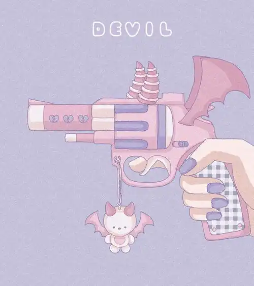 画师这种粉色的壁纸,画风好少女心啊