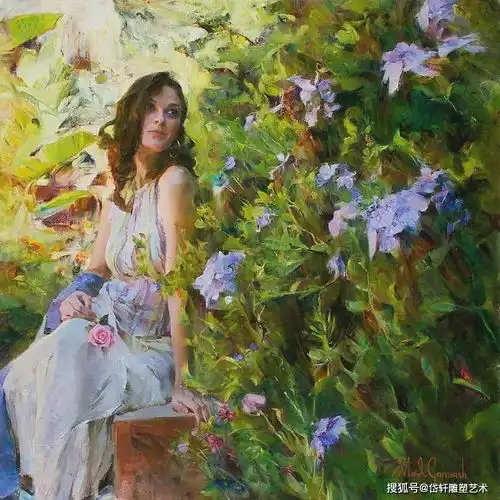 优秀的夫妻合作,画出绝美油画