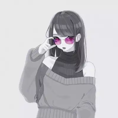 短发冷艳女生手绘头像,努力做好自己要做的一切