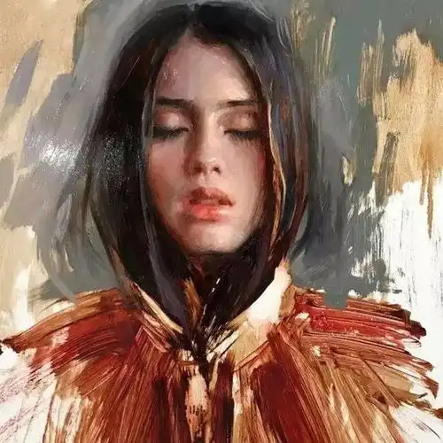 大笔触,惊艳的美女油画︱suchitrabhosle的绘画作品