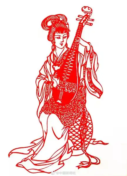 当剪纸遇上四大美女