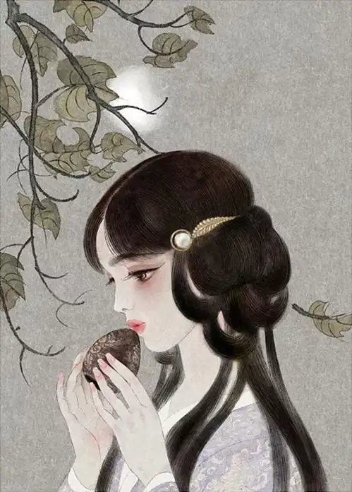 尧立笔下仙气十足的古风美人