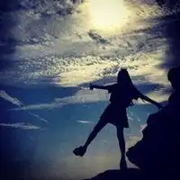 意境头像女黄昏背影微信头像图片大全