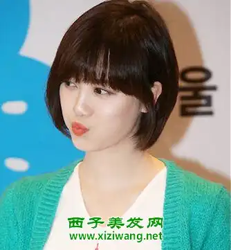 圆脸女星具惠善短发图片甜美减龄塑巴掌脸