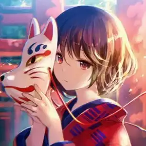 总有一次流泪让我们瞬间长大二次元卡通少女头像