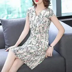 七月新上一款欧货真丝裙,适合4058岁女人,穿出高尚女人味