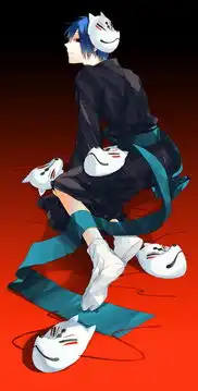 动漫少年狐狸面具二次元