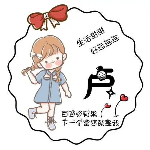 百家姓女生姓氏专属头像分享