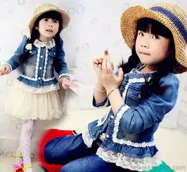 童女外套牛仔外套秋季外套外贸牛仔蕾丝长袖童外套厂家直销价格厂家图片