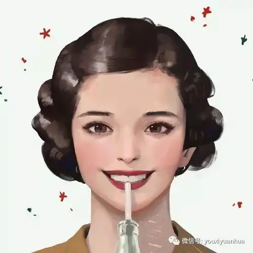 插画家kimhanseul的复古女子肖像