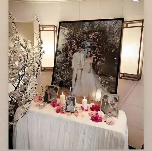 孙艺珍玄彬婚礼现场照片孙爸爸牵着女儿出场,玄彬公司发文感谢