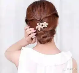 简单优雅盘发,瞬间变女神