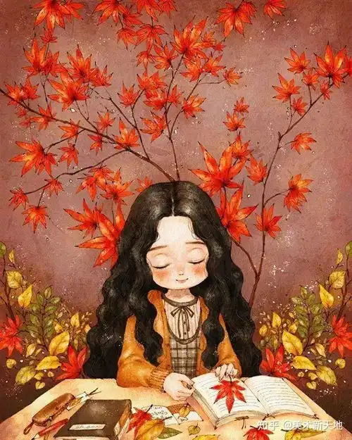 温馨卡可爱的一组插画