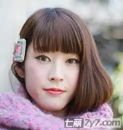 日系精灵气质长脸女生最爱齐刘海短发