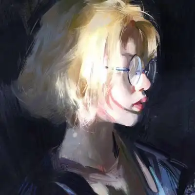 短发女生头像