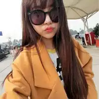 个性独特带墨镜女生微信头像